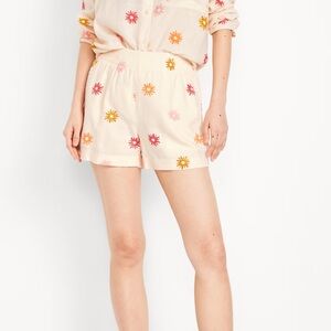 NWT Old Navy Linen Sun Print Shorts 🌞